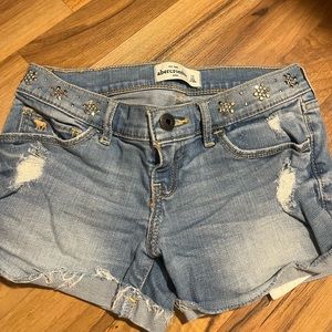 Abercrombie jeans shorts kids size 12